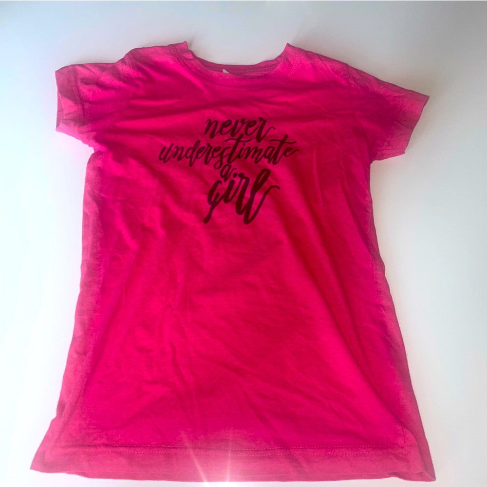 Never underestimate a girl t-shirt